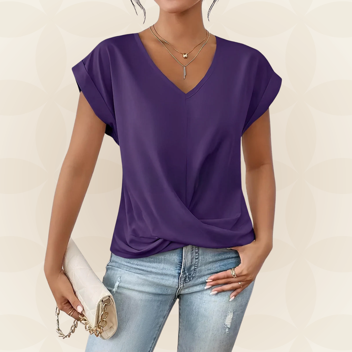 Top V Hals Dames | V-Hals &amp; Gedrapeerd Detail
