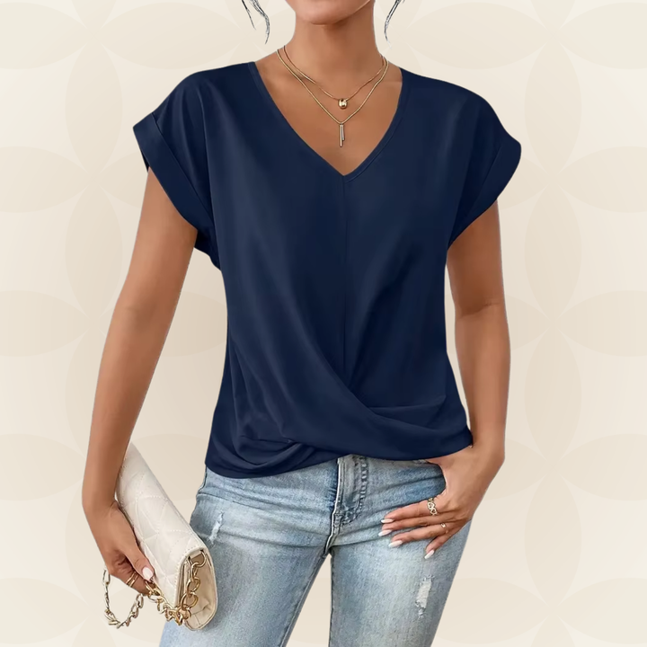 Top V Hals Dames | V-Hals &amp; Gedrapeerd Detail