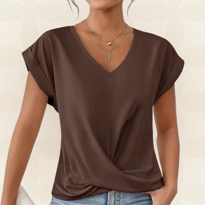 Top V Hals Dames | V-Hals &amp; Gedrapeerd Detail