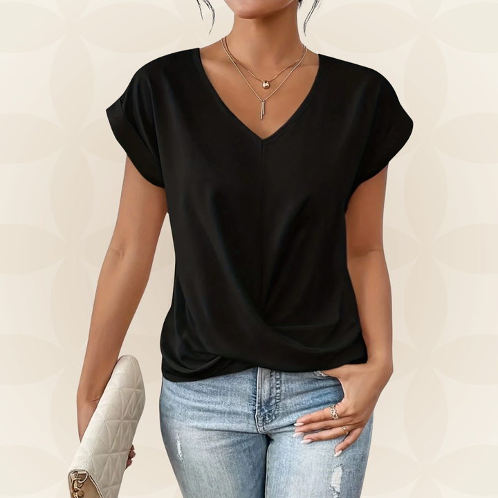 Top V Hals Dames | V-Hals &amp; Gedrapeerd Detail