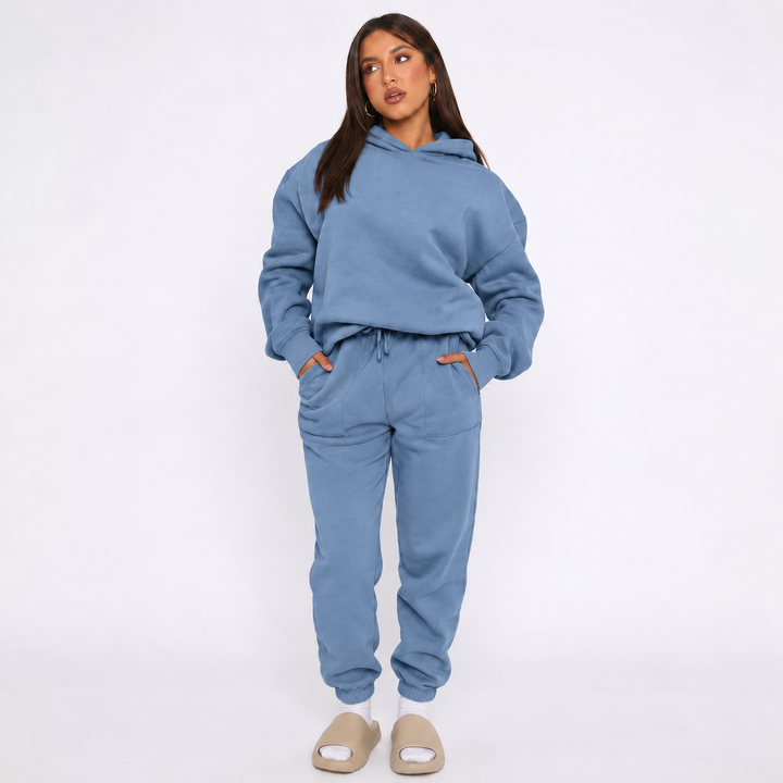 Trainingspak Dames | Oversized Hoodie &amp; Relaxed Jogger Look
