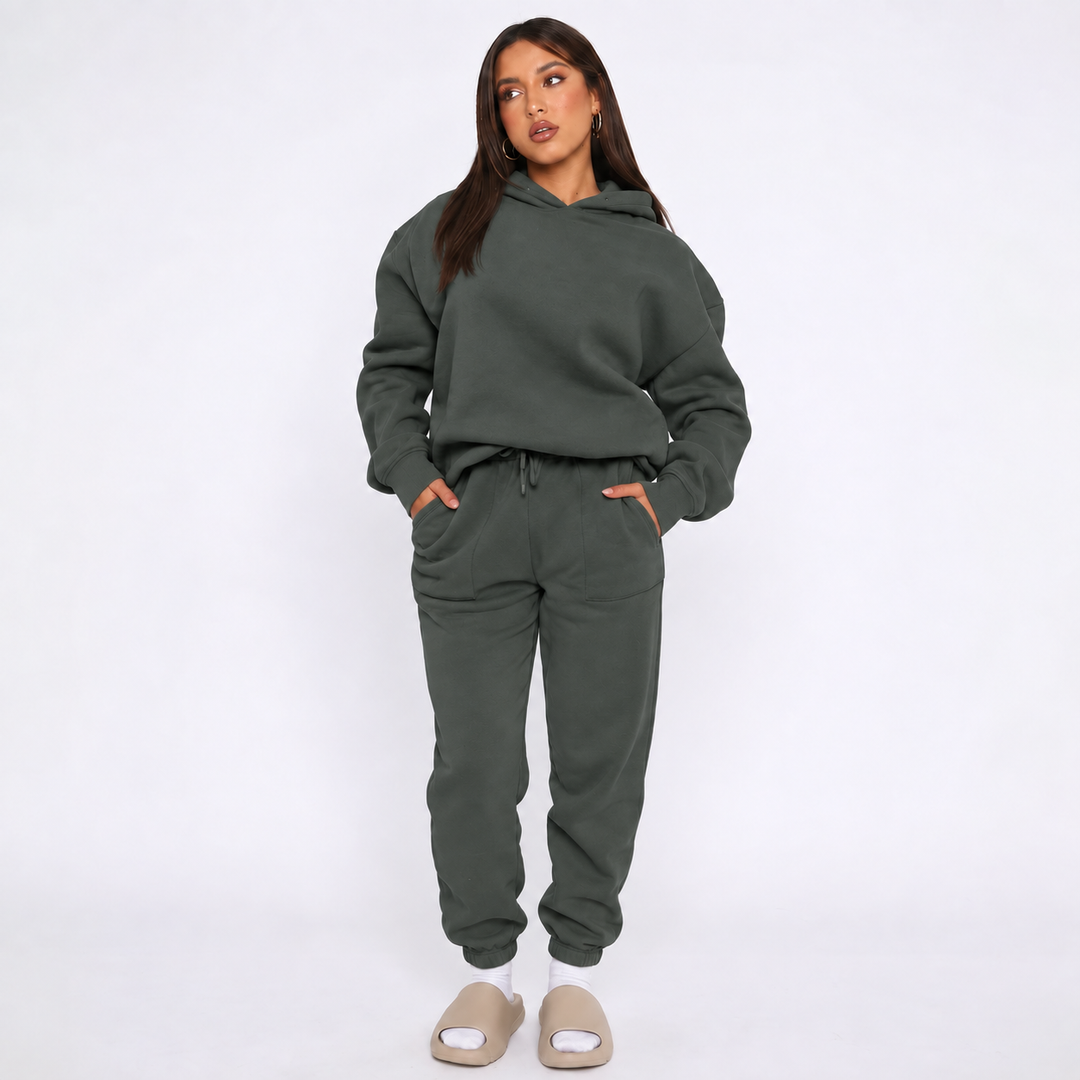 Trainingspak Dames | Oversized Hoodie &amp; Relaxed Jogger Look