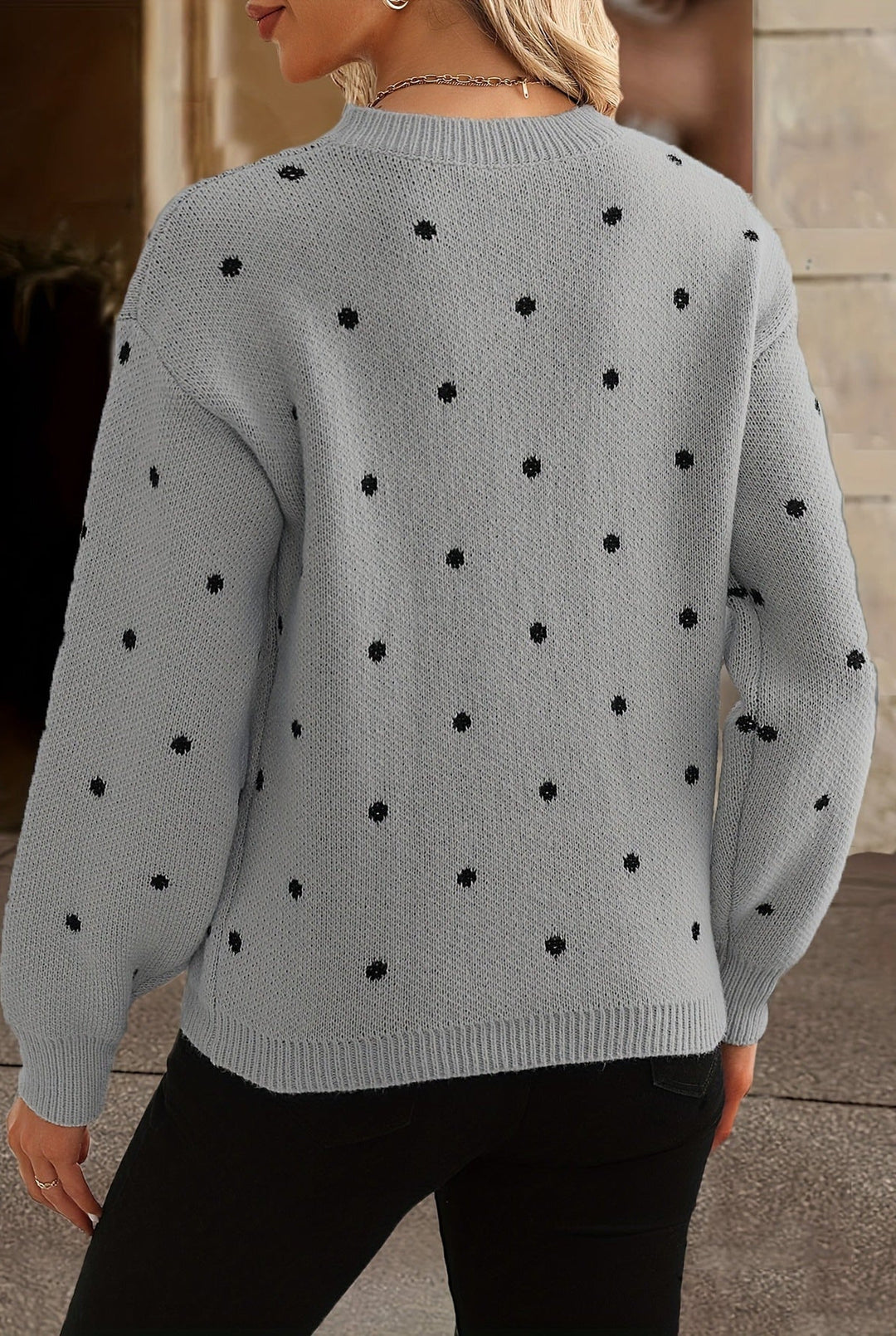 Trui Dames | Polkadot &amp; Ronde Hals