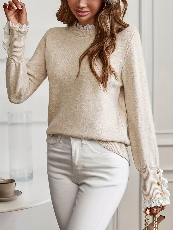 Trui Dames | Ronde Hals &amp; Verfijnde Details