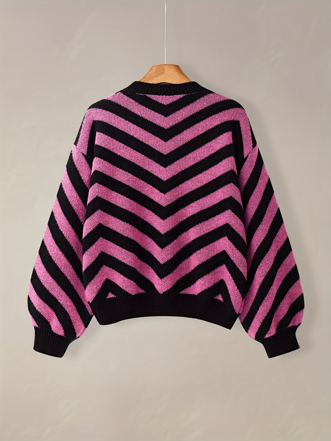 Trui Dames met Chevrondessin | Warm &amp; Losvallend Comfort