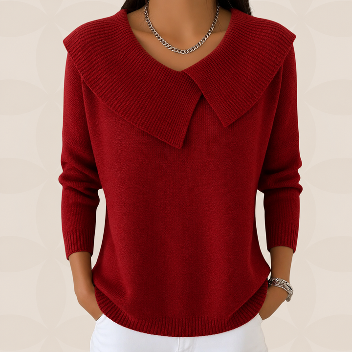 Trui Dames met Kraag | Zachte Warmte &amp; Elegantie