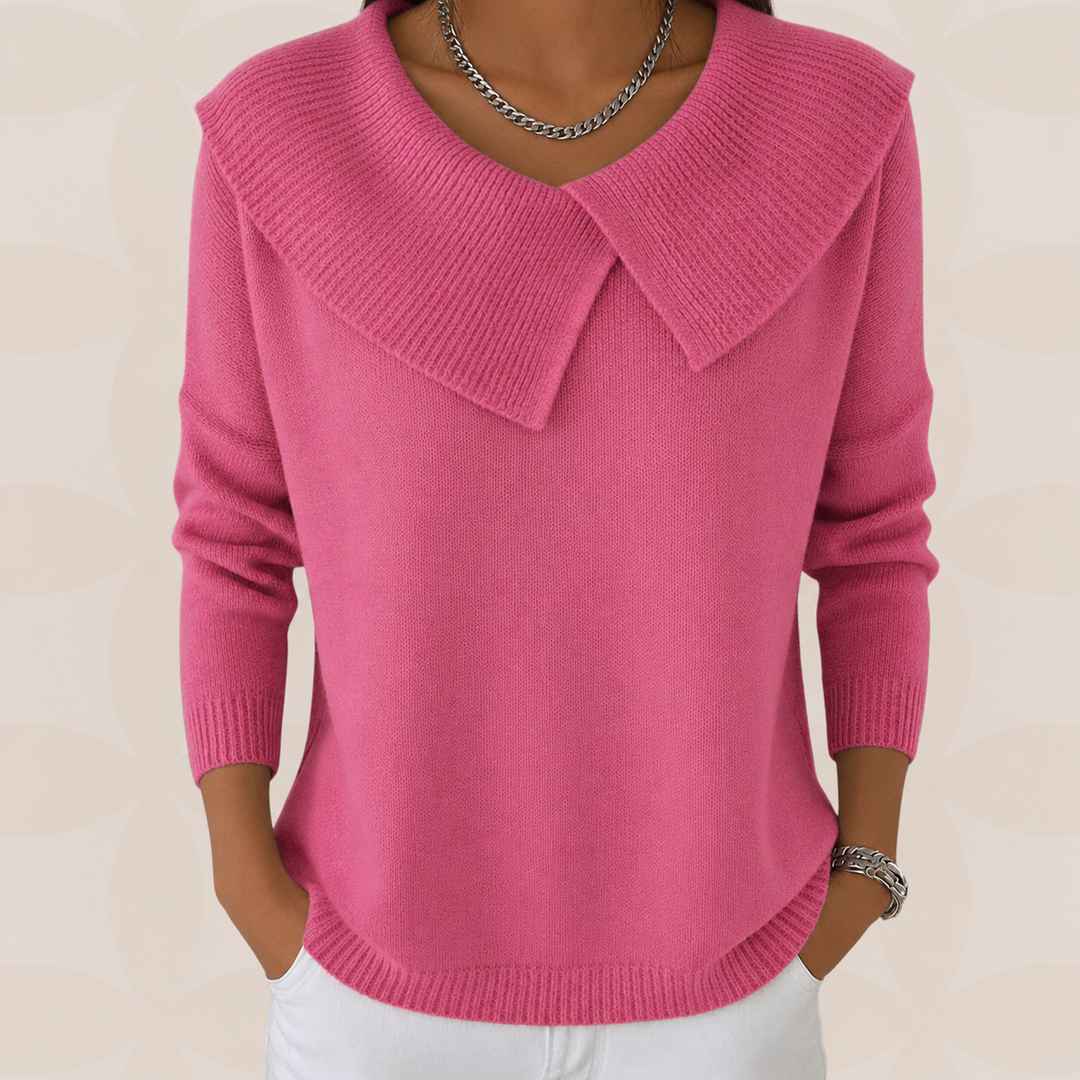 Trui Dames met Kraag | Zachte Warmte &amp; Elegantie
