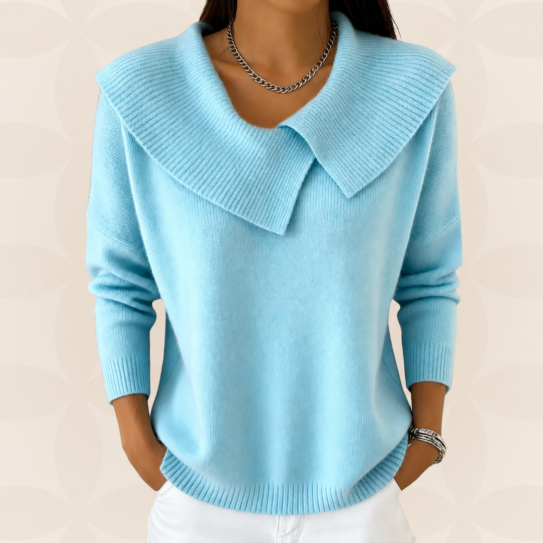 Trui Dames met Kraag | Zachte Warmte &amp; Elegantie
