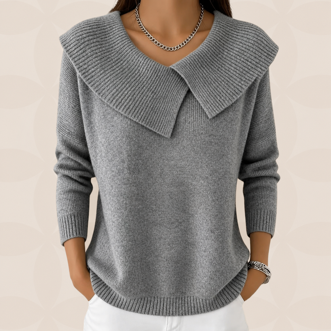 Trui Dames met Kraag | Zachte Warmte &amp; Elegantie