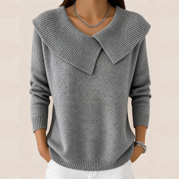 Trui Dames met Kraag | Zachte Warmte &amp; Elegantie