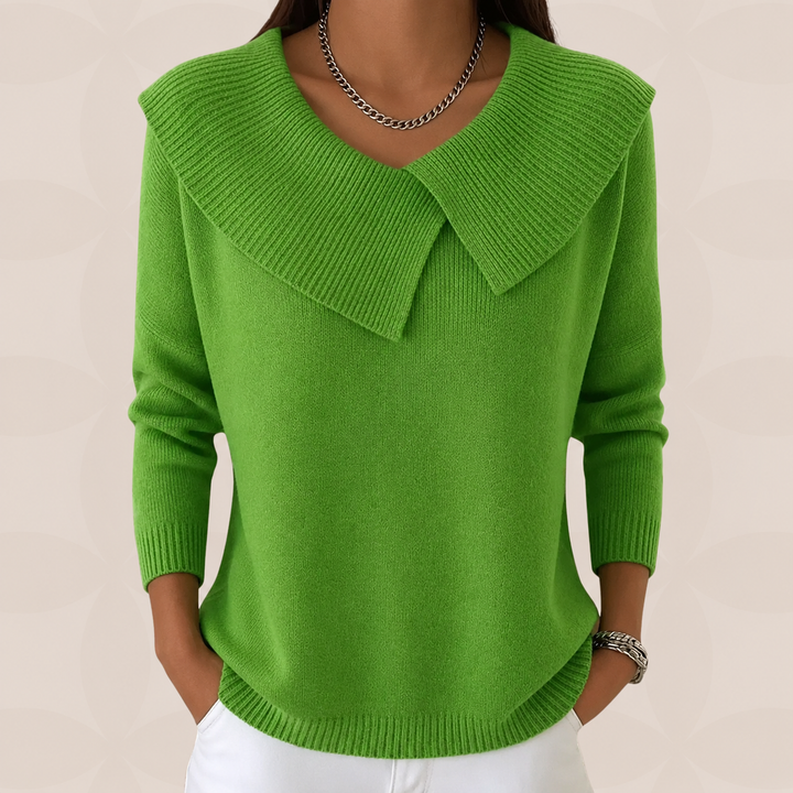 Trui Dames met Kraag | Zachte Warmte &amp; Elegantie
