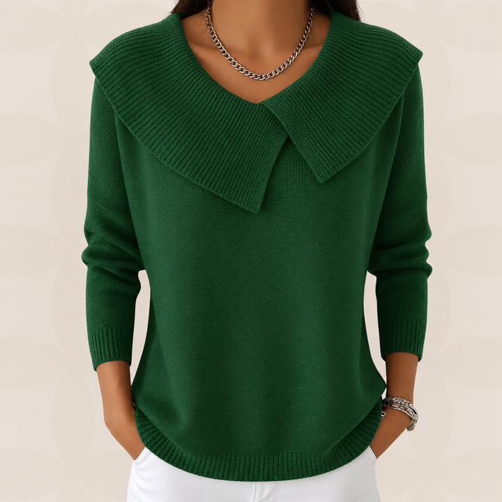 Trui Dames met Kraag | Zachte Warmte &amp; Elegantie