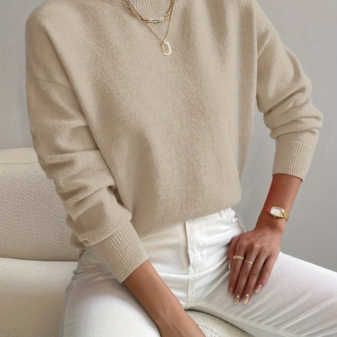 Trui Dames met Mock Neck | Zacht &amp; Flexibel Draagcomfort