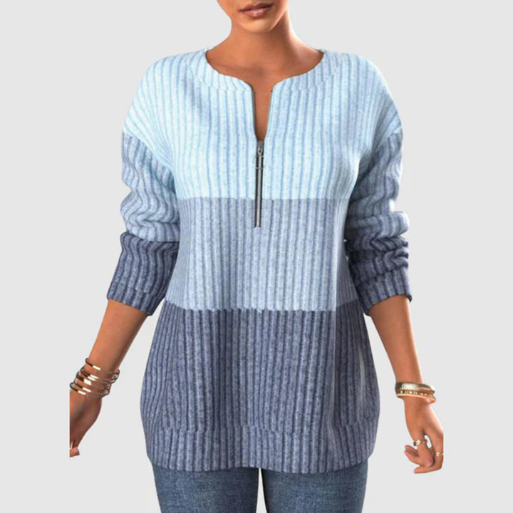 Trui Dames met Rits | Warm &amp; Comfortabele Pasvorm
