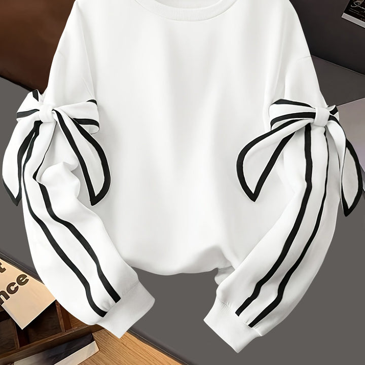Trui Dames met Strikdetail | Warm &amp; Veelzijdig Comfort