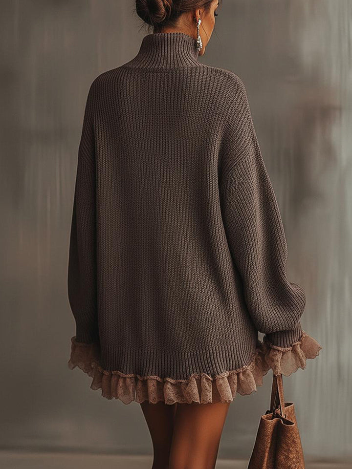 Trui Jurk Dames | Romantisch Ruffle Design