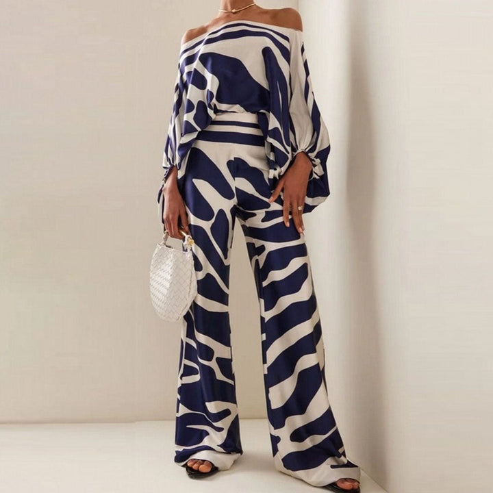 Tweedelige Set Dames | Luxe Off-Shoulder &amp; Satijnglans