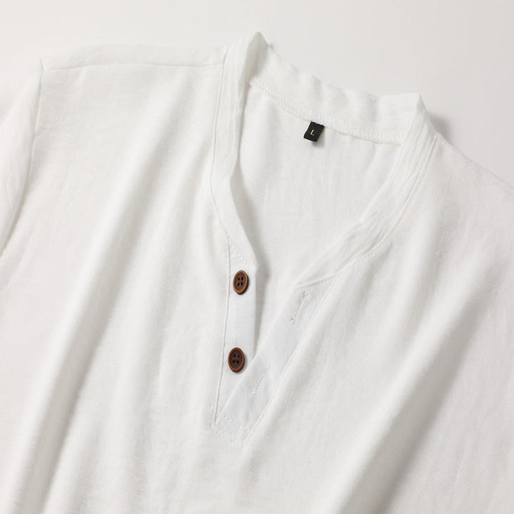 V Hals Shirt Heren | Korte Mouwen &amp; Slim Fit