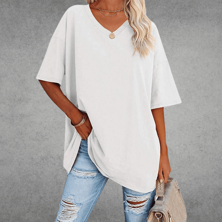 V-hals T-shirt Dames | Oversized &amp; Casual Comfort