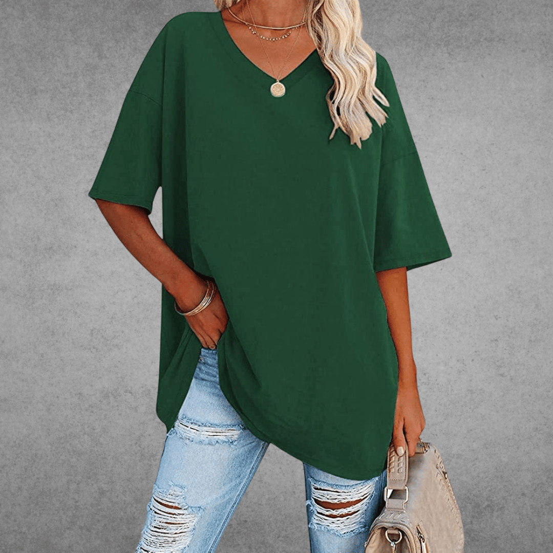 V-hals T-shirt Dames | Oversized &amp; Casual Comfort