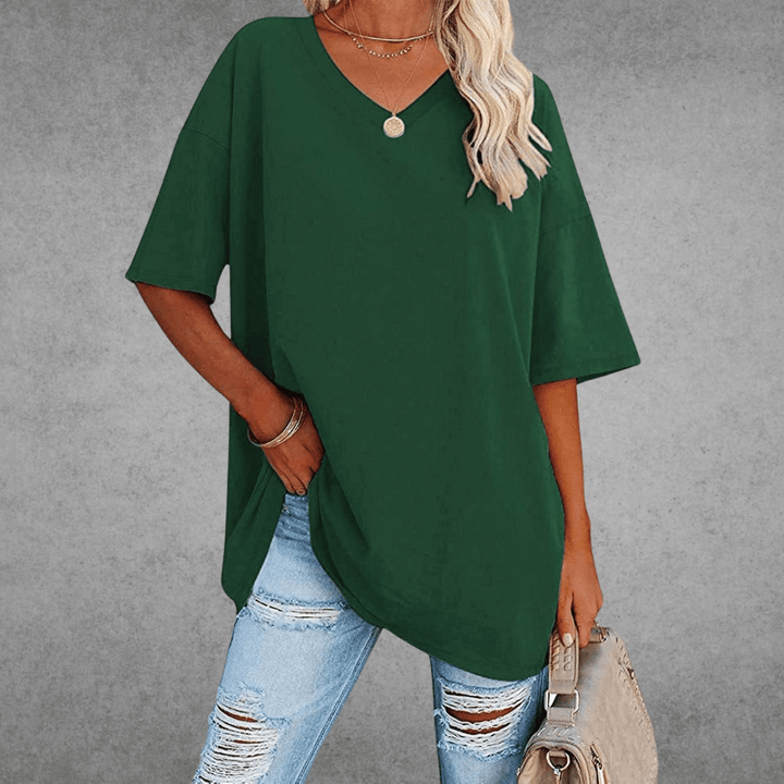V-hals T-shirt Dames | Oversized &amp; Casual Comfort