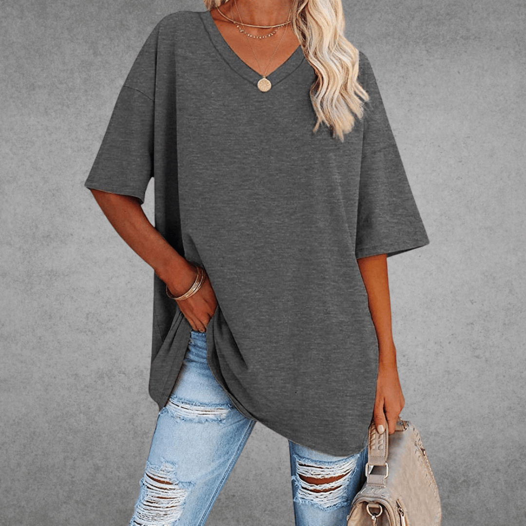 V-hals T-shirt Dames | Oversized &amp; Casual Comfort