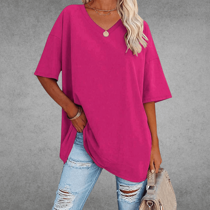 V-hals T-shirt Dames | Oversized &amp; Casual Comfort