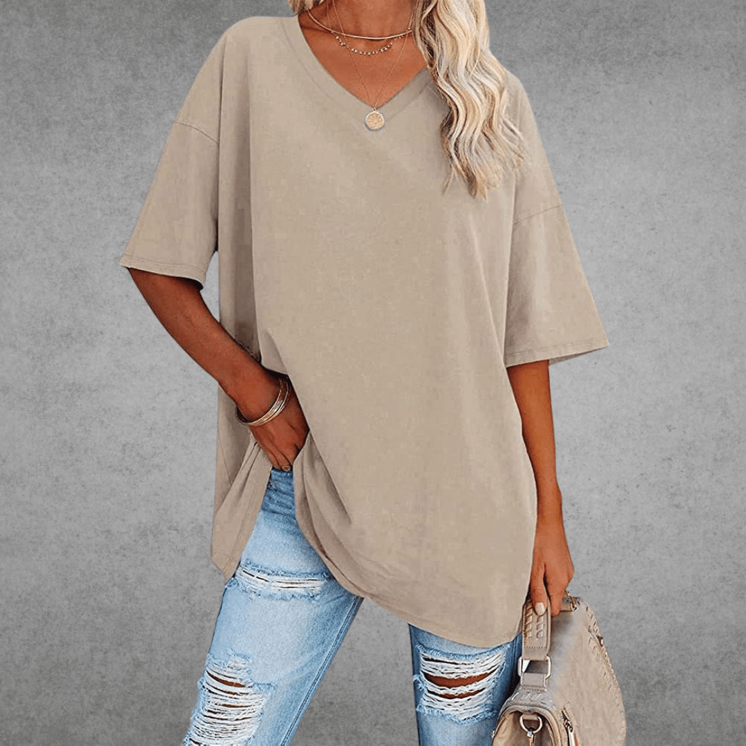 V-hals T-shirt Dames | Oversized &amp; Casual Comfort