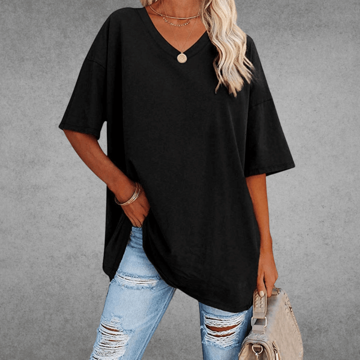 V-hals T-shirt Dames | Oversized &amp; Casual Comfort