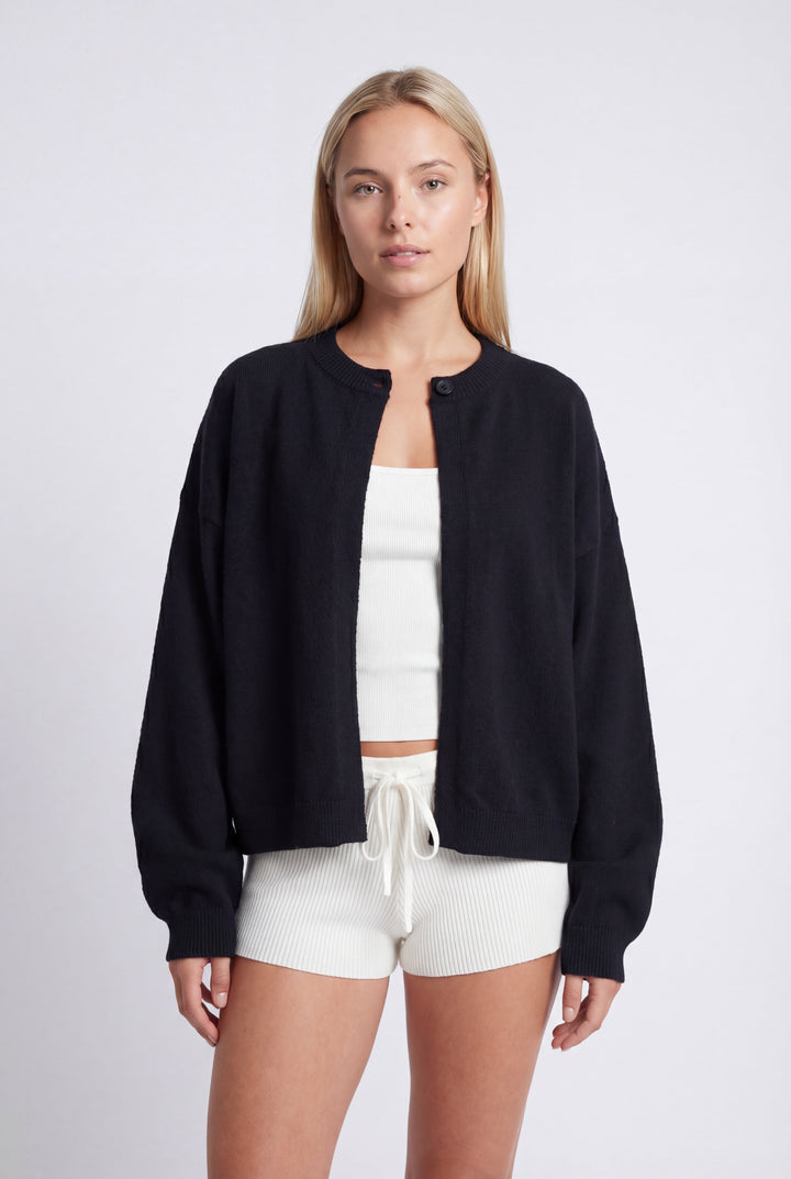 Vest Dames | Oversized Pasvorm met Hoge Ronde Halslijn