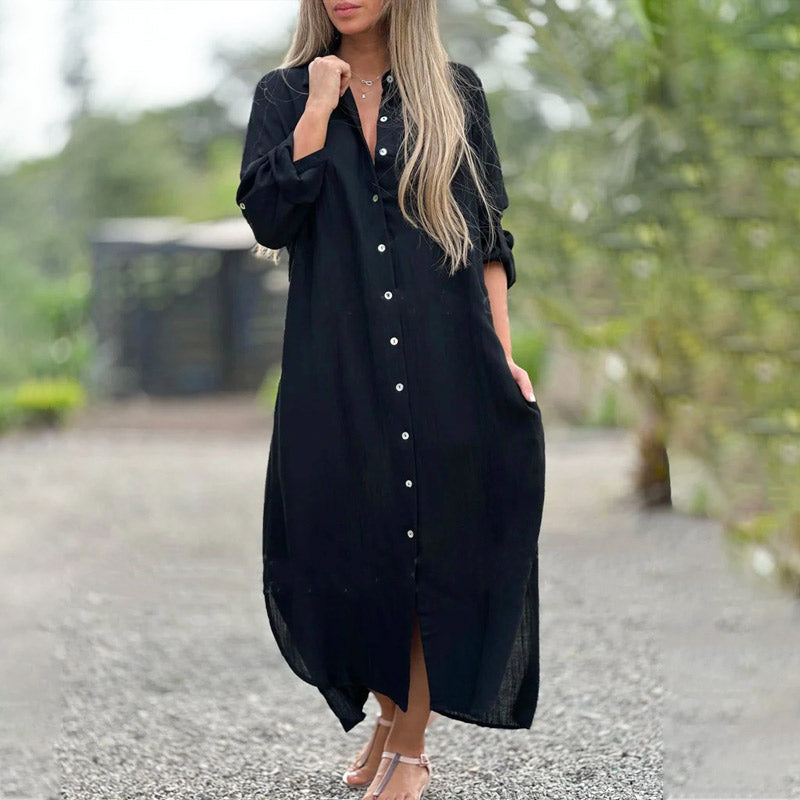 Vrouwen Luchtige knoopsluiting en Split &