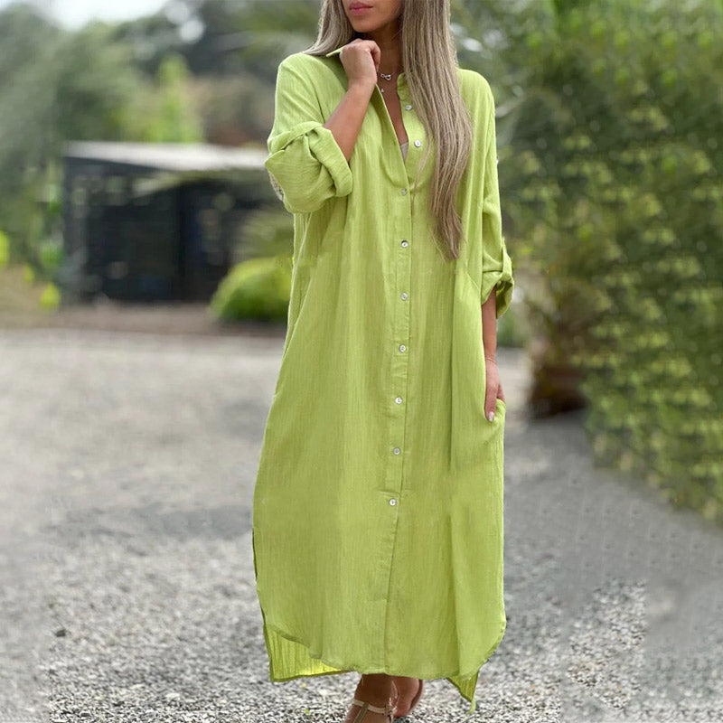 Vrouwen Luchtige knoopsluiting en Split &