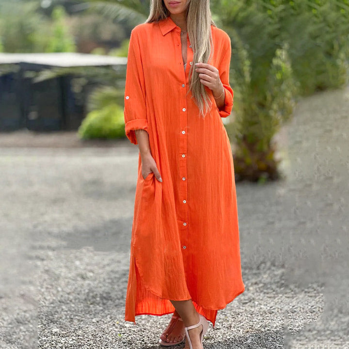 Vrouwen Luchtige knoopsluiting en Split &