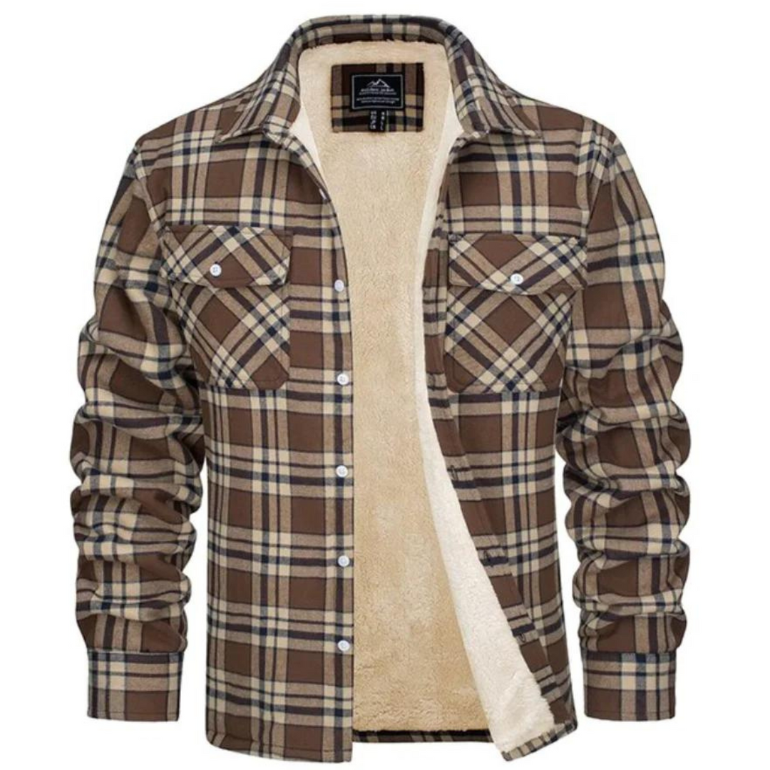 Winterjas Heren | Geruite Jas | Warm comfort voor herfst &amp; winter