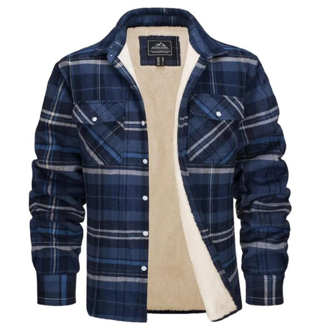 Winterjas Heren | Geruite Jas | Warm comfort voor herfst &amp; winter