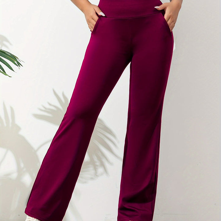 Yogabroek Dames | Flared Legging | Elastische taille &amp; zakken voor vrije beweging