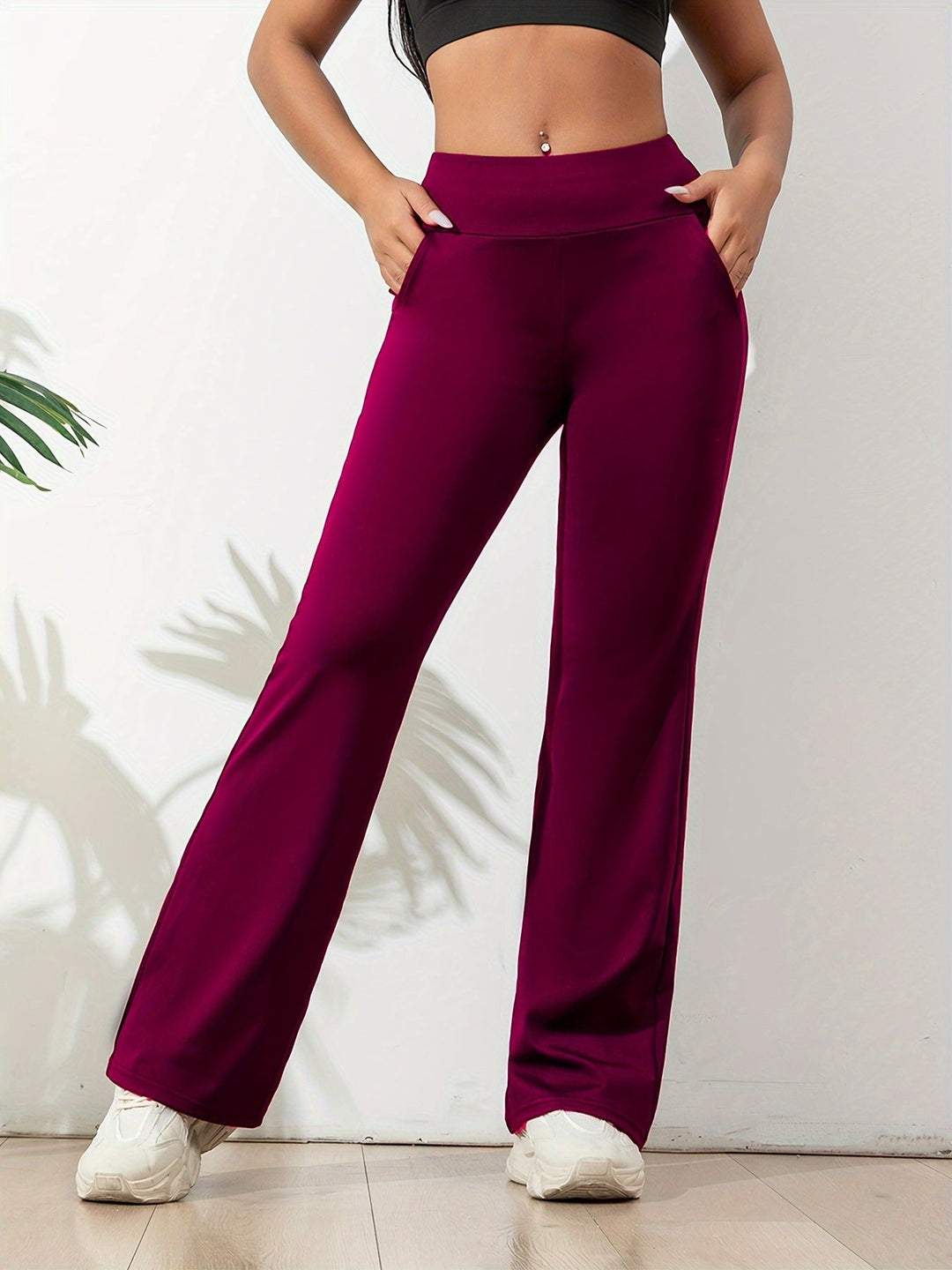 Yogabroek Dames | Flared Legging | Elastische taille &amp; zakken voor vrije beweging