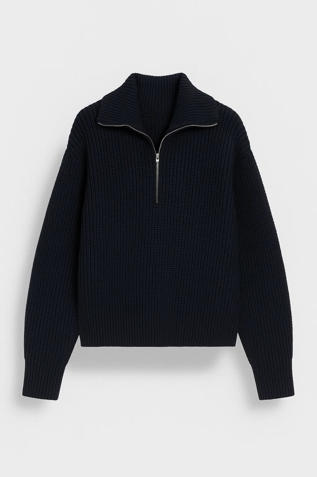 Zip Trui Dames | Ritskraag &amp; Wafelstructuur