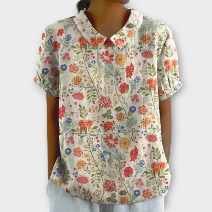 Zomer Blouse Dames | Bloemenprint &amp; Luchtig Draagcomfort