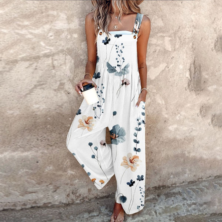 Zomer Jumpsuit Dames | Bloemenprint &amp; Losse Flatterende Pasvorm