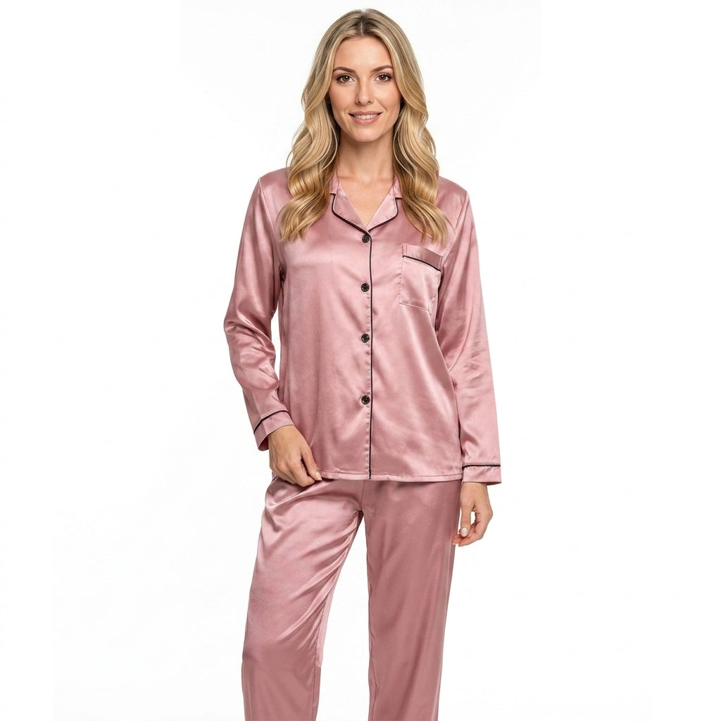 Zomer Pyjama Dames | Satijn Look &amp; Luxe Nachtcomfort
