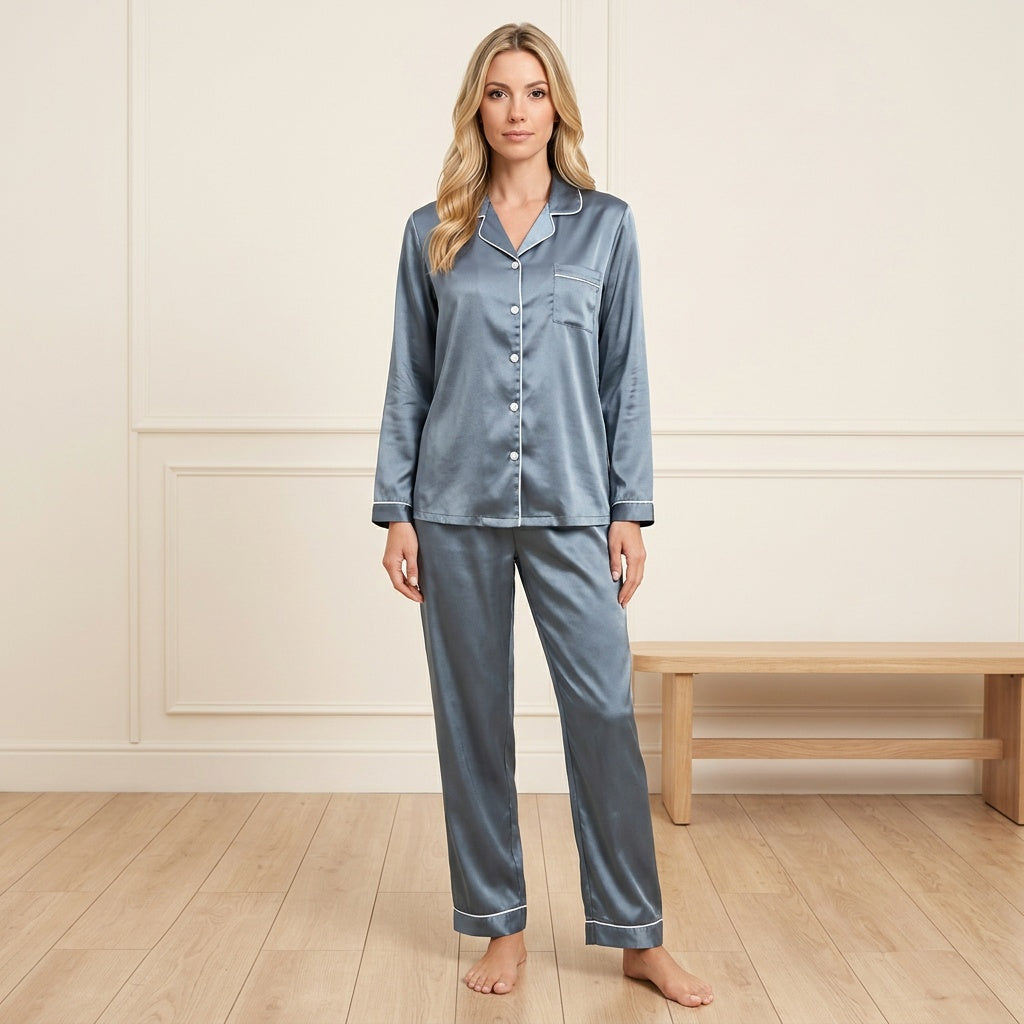 Zomer Pyjama Dames | Satijn Look &amp; Luxe Nachtcomfort